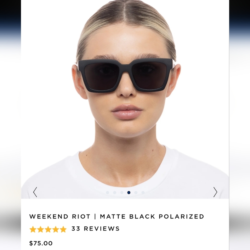 Le Specs Black Sunglasses - Picture 6 of 7